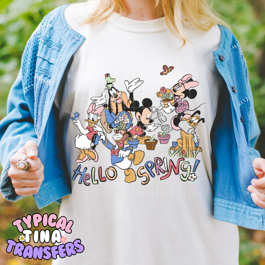 Hello Spring Group | DTF Screen Print | POD