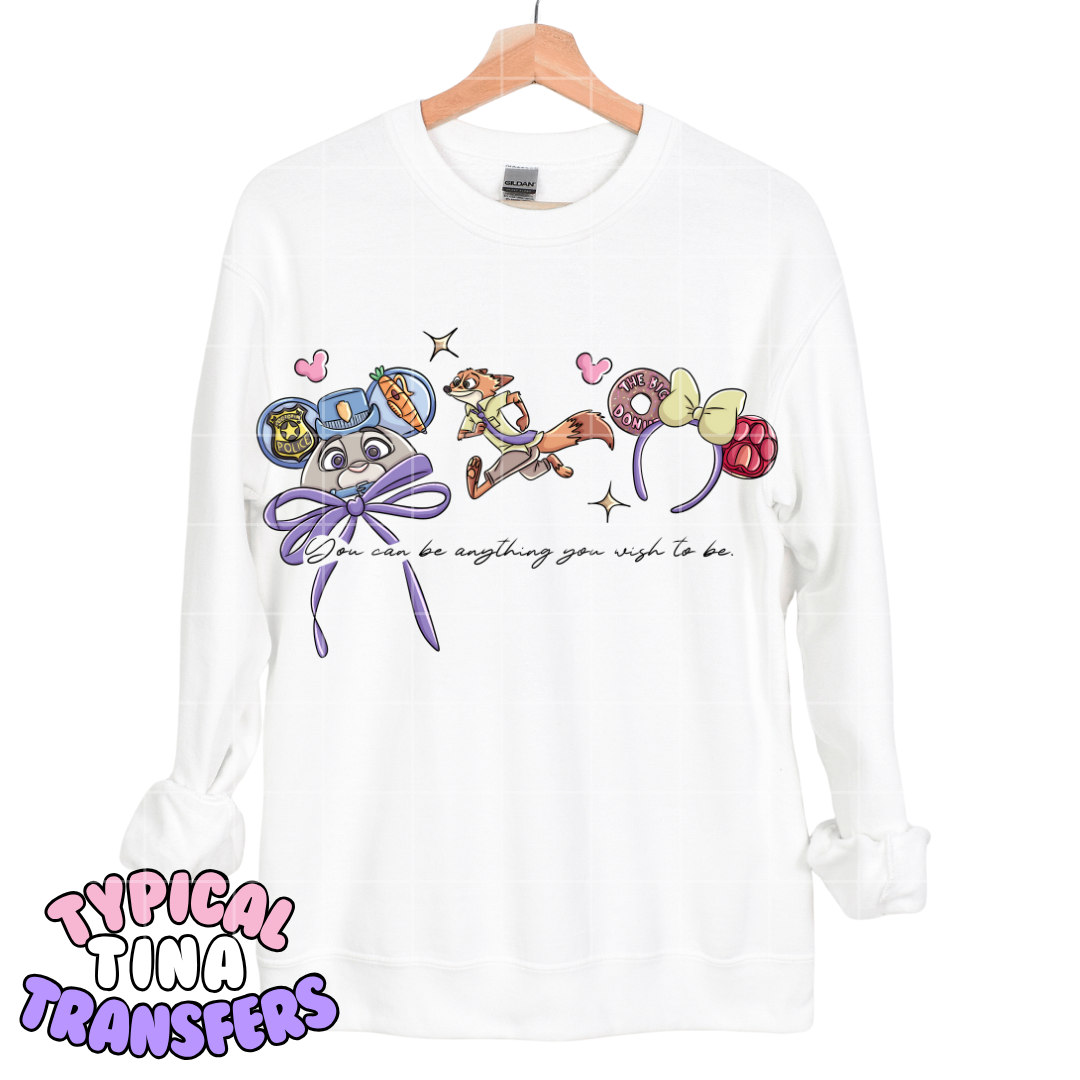 Zoo_top mouse ears and hat | DTF Transfers | POD