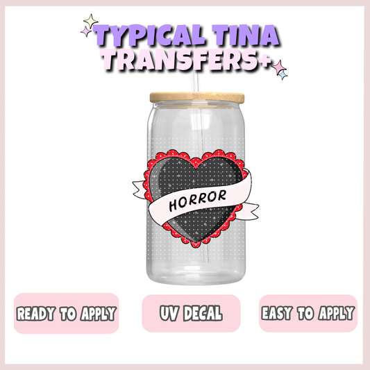 Horror heart | UV decals | POD