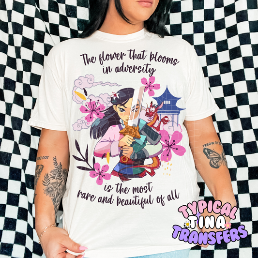 The flower that blooms | DTF Screen Print | POD