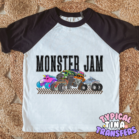 Monster Trucks #11 | DTF Screen Print | POD