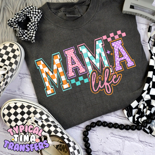Mama Life pattern | DTF Transfer | POD