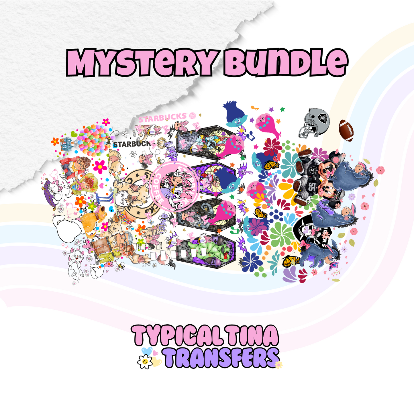 100 Piece Mystery Bundle | 16oz UVDTF Wraps