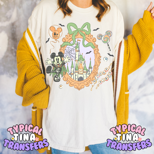 Skellie Mick with orange catle frame | DTF Transfer | POD