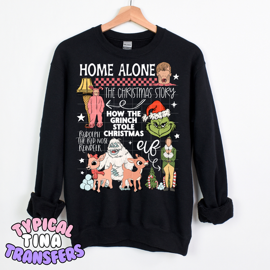 Iconic Christmas Movie Classics | DTF Transfer | POD