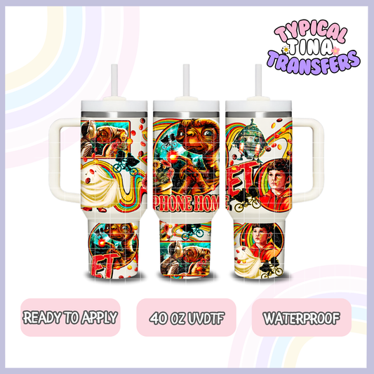 Phone home | 40oz UVDTF Wrap | POD