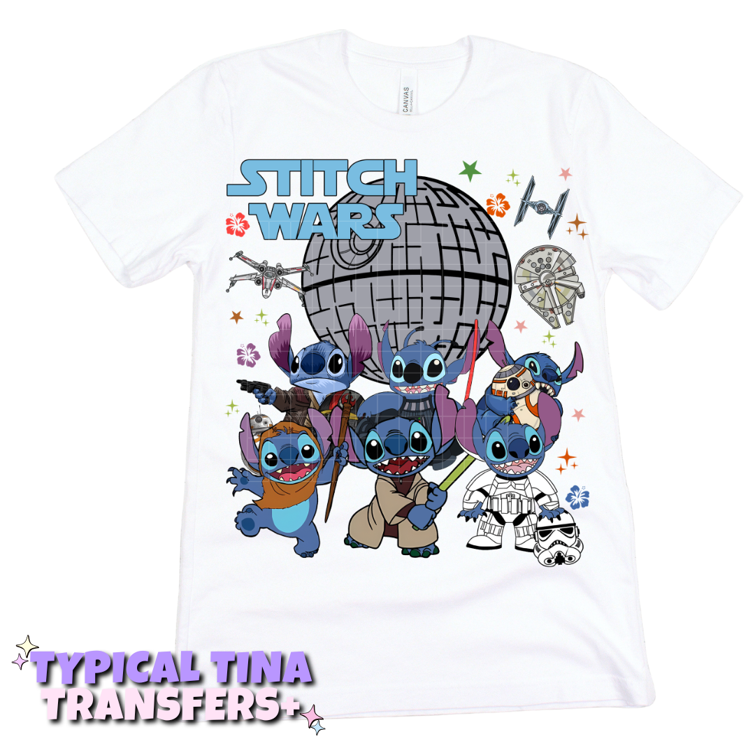Blue Alien Wars | DTF Transfers | POD