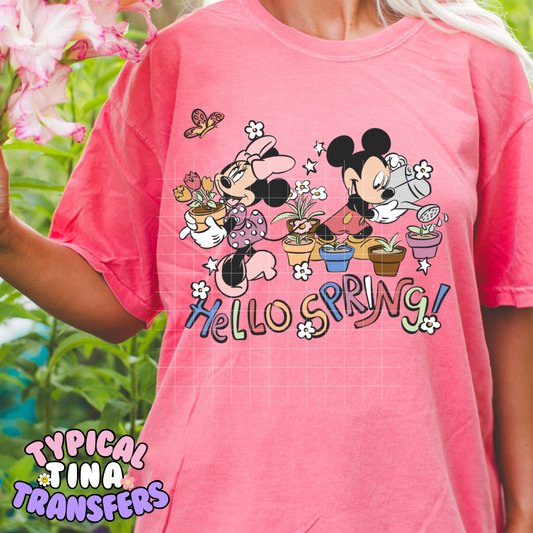 Hello Spring M&M | DTF Screen Print | POD