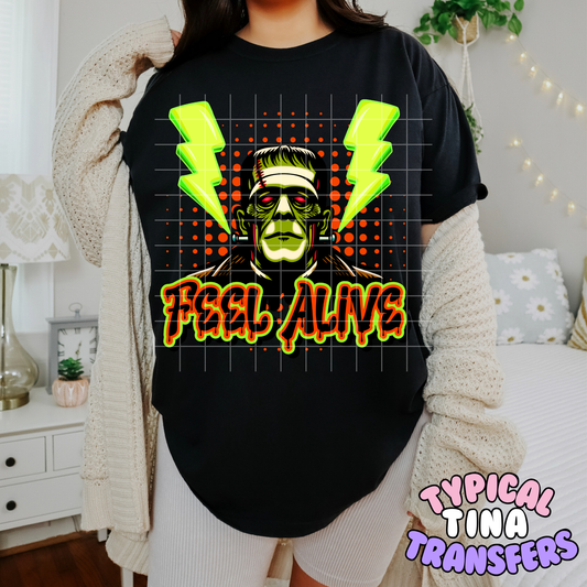 Feel Alive Green | DTF Transfer | POD