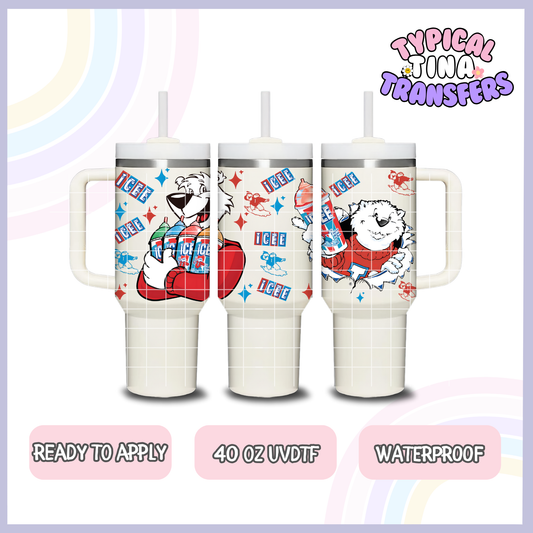 Ice drink | 40oz UVDTF Wrap | POD