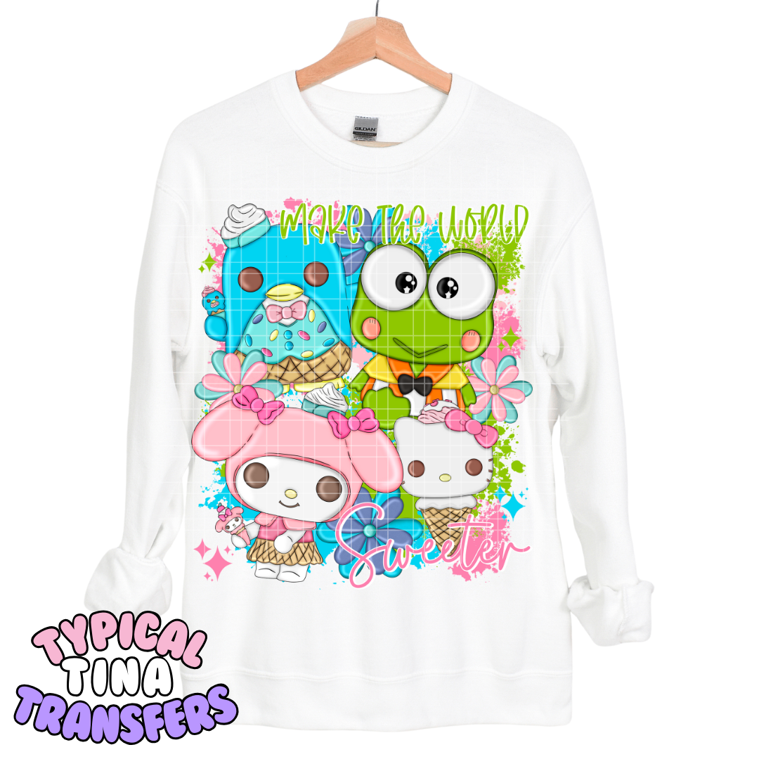 Kawaii - Make the world sweeter | DTF Transfers | POD