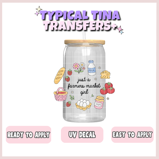 Just a farmer's market girl | UV decals | POD