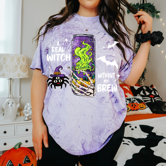 A Real Witch without my brew | DTF Transfer | POD