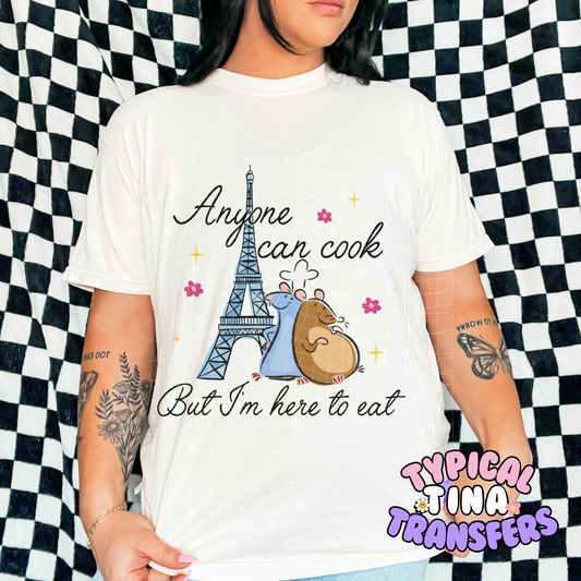 I'm Here to Eat | DTF Screen Print | POD