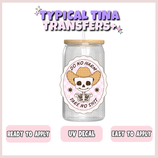 Do no harm take no shit (pink) | UV decals | POD