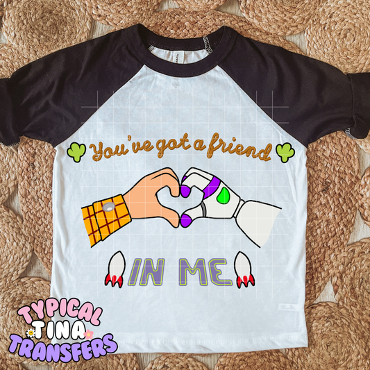 B&W friend in me | DTF Transfer | POD