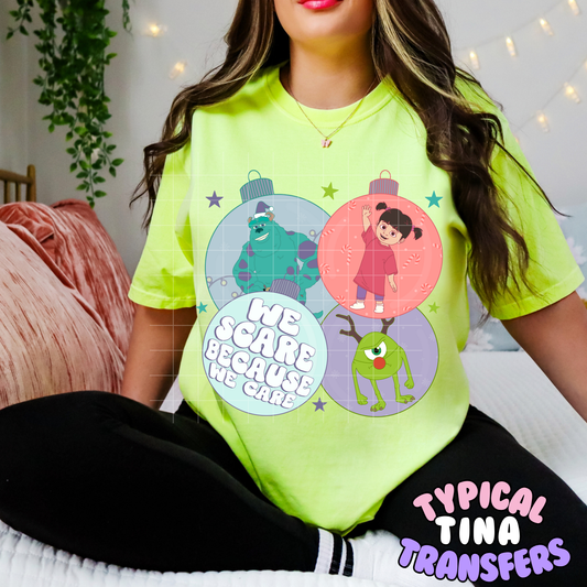 We scare Christmas Ornaments | DTF Transfer | POD