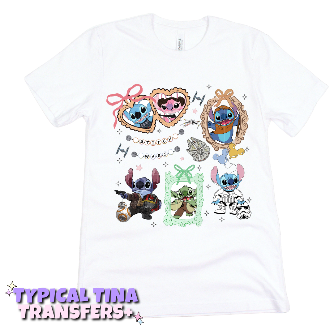CW Blue Alien Coquette locket | DTF Transfers | POD