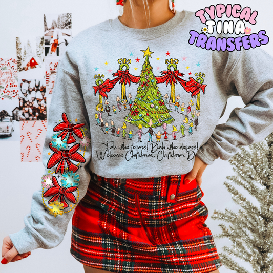 Who village Christmas tree | DTF Transfer | POD