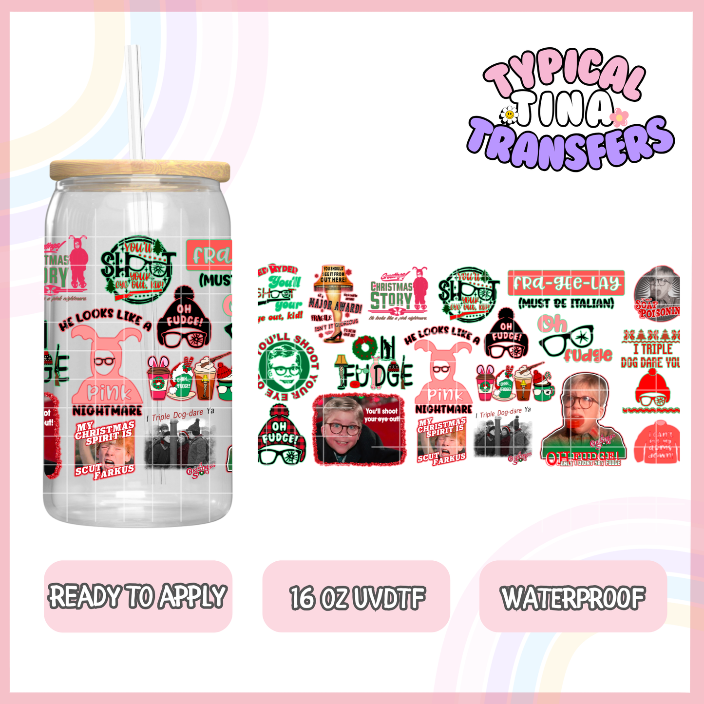 UVDTF #1680 | 16oz UVDTF Wrap | POD