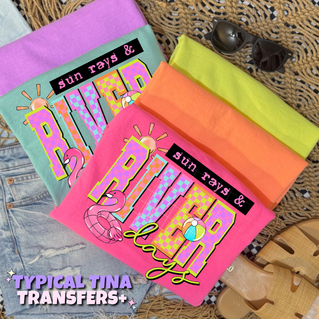 Sun rays & river days | DTF Transfers | POD