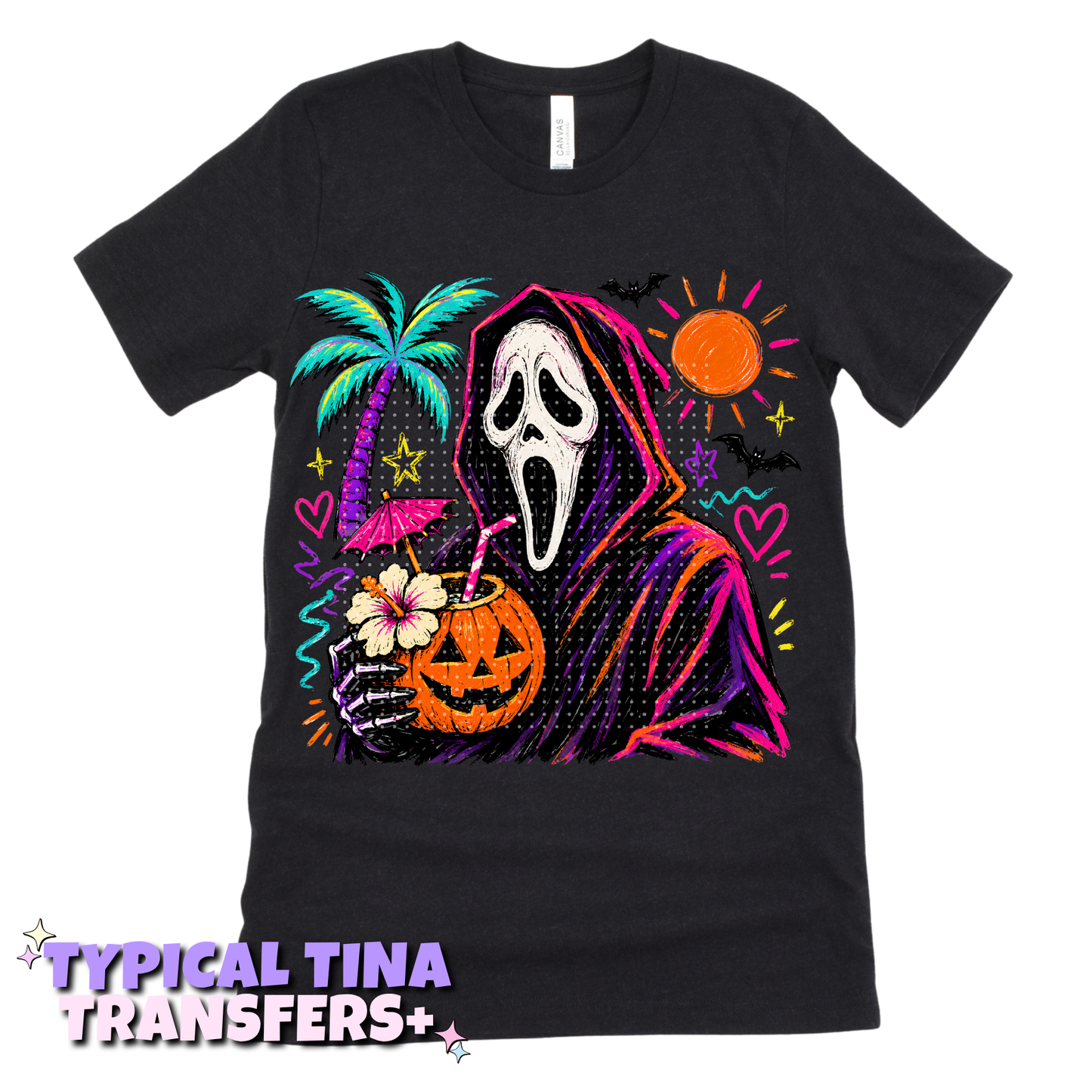 Ghost Mask summerween | DTF Transfers | POD