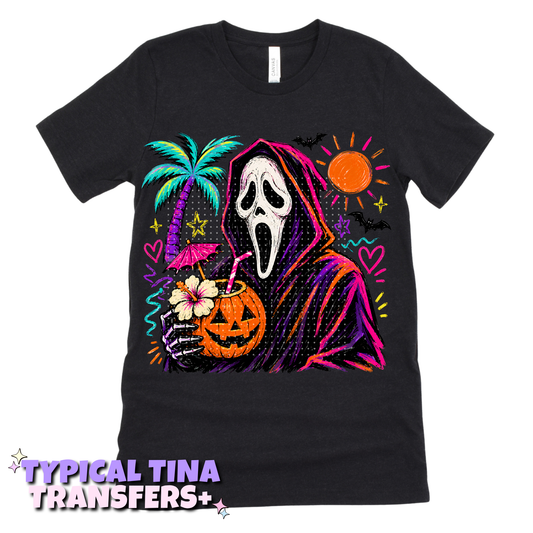 Ghost Mask summerween | DTF Transfers | POD