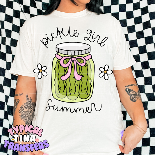 pickle girl summer | DTF Transfer | POD