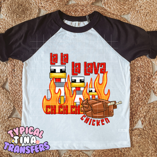 La La Lava Chicken | DTF Transfer | 7" Toddler