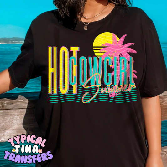 Hot Summer neon design | DTF Screen Print | POD - choose design