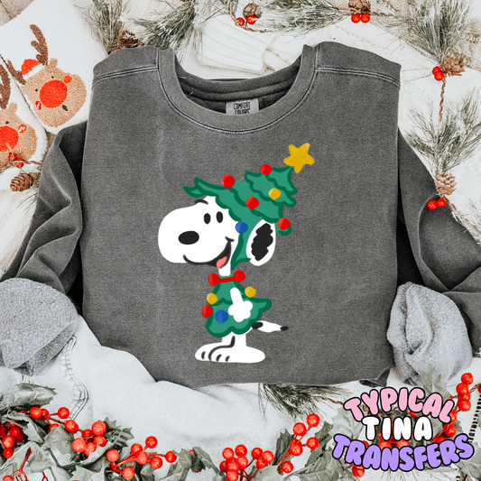 Snop in Xmas Tree outfit | DTF Transfer | POD