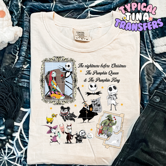 Pumpkin Queen and King |  DTF Transfer | POD