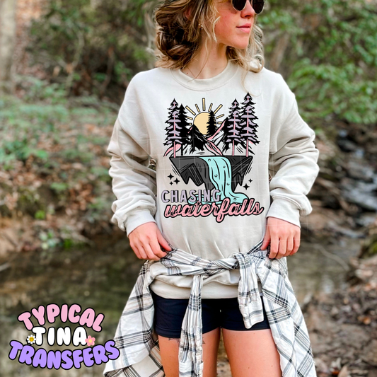 Chasing waterfalls | DTF Transfer | POD