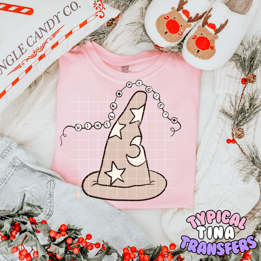 Winter Magic Sorcerer hats | DTF Transfer | POD