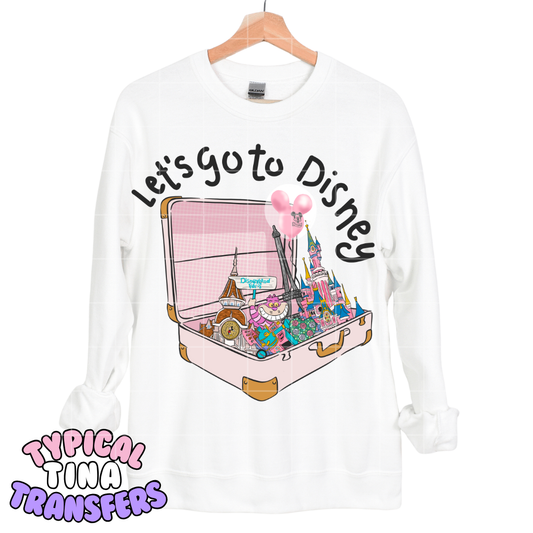 Paris - Let's go to D in paris | DTF Transfers | POD