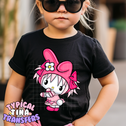 Pink Kawaii M | DTF Screen Print | POD