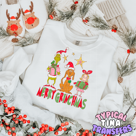 Merry gr!nchmas | DTF Transfer | POD