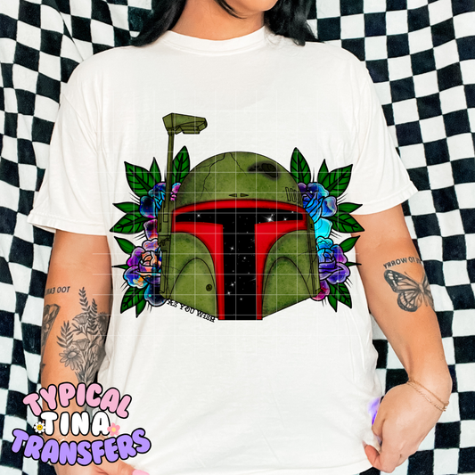 B Fet Floral | DTF Transfer | POD