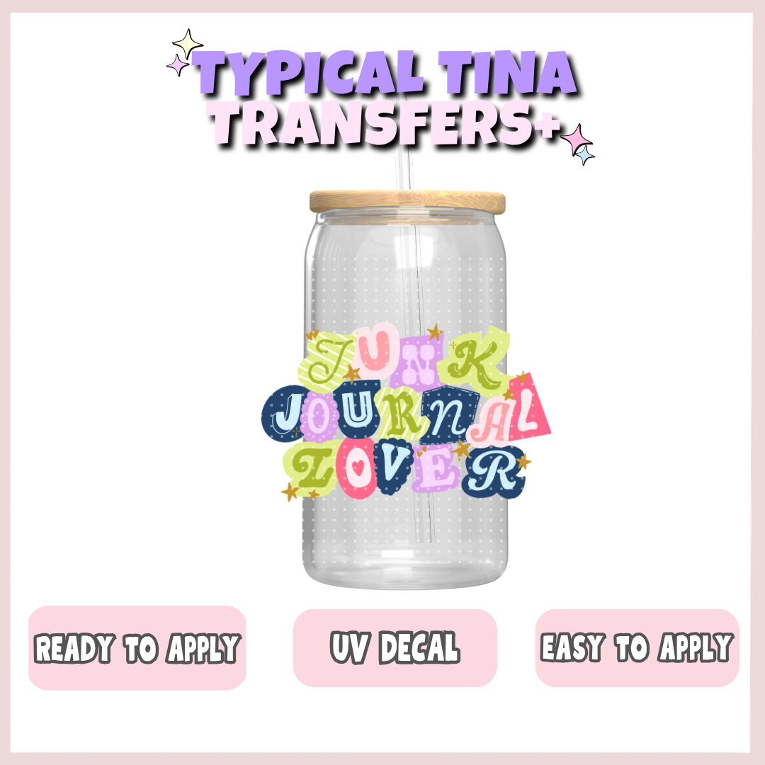 Junk Journal Lover (no outline) | UV decals | POD