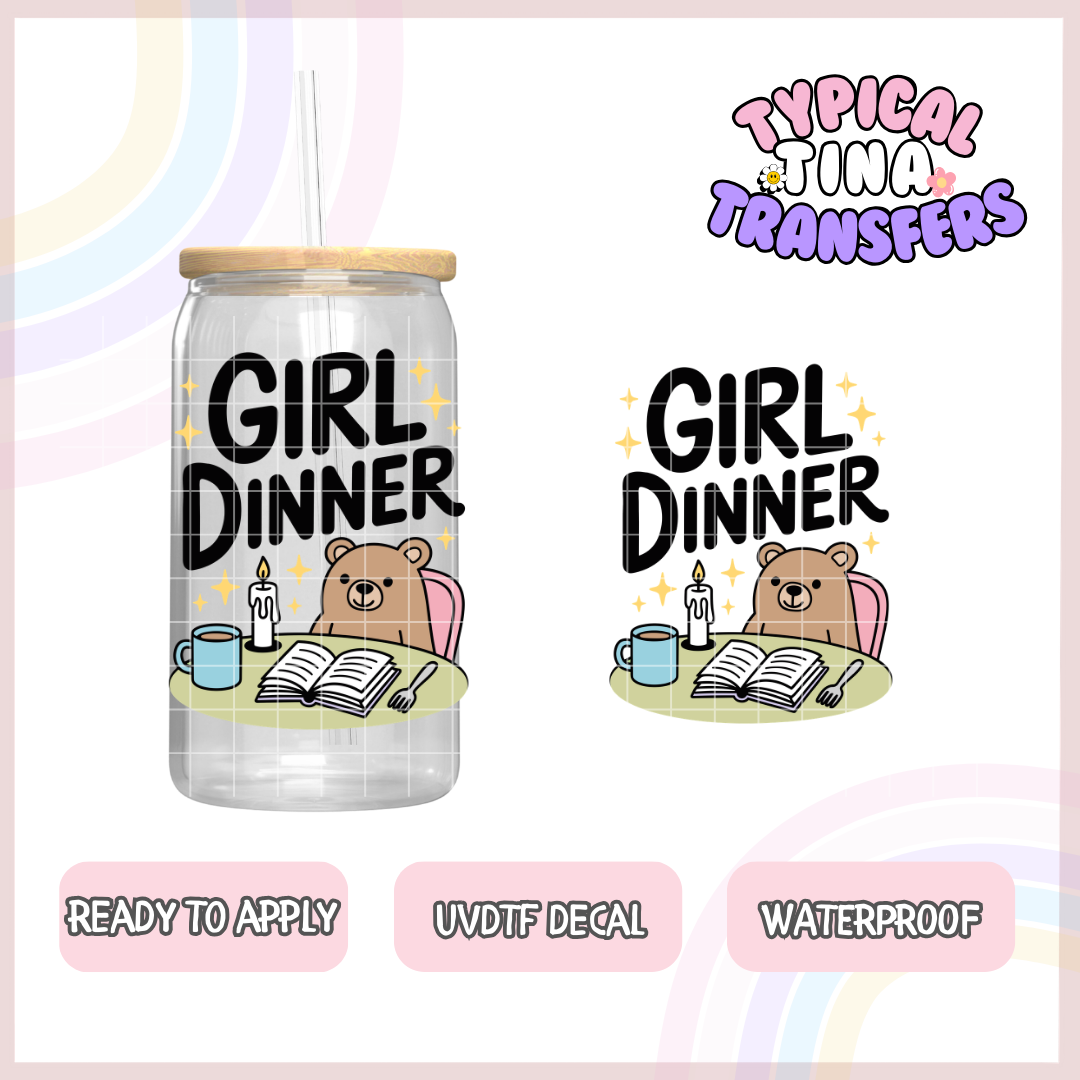 girl dinner | UV decals | POD