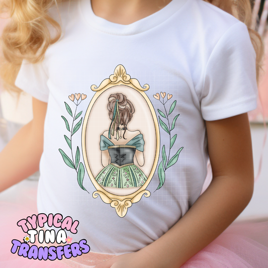 Princess Mirror Anna | DTF Screen Print | POD