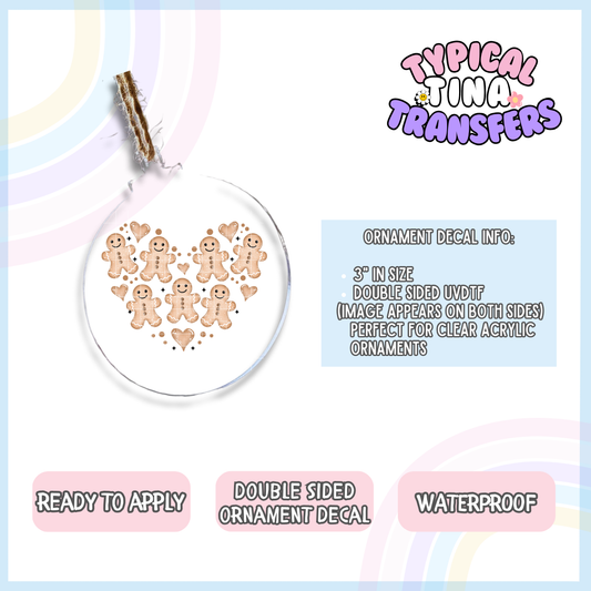 heart of Gingerbread | 3" Ornament Decal