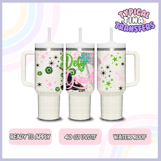 Green and pink | 40oz UVDTF Wrap | POD