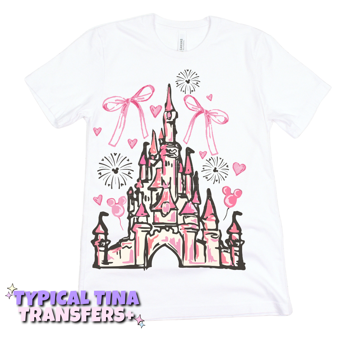 Pink Castle | DTF Transfers | POD