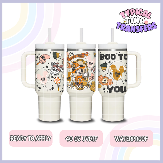Boo to you Min Halloween | 40oz UVDTF Wrap | POD