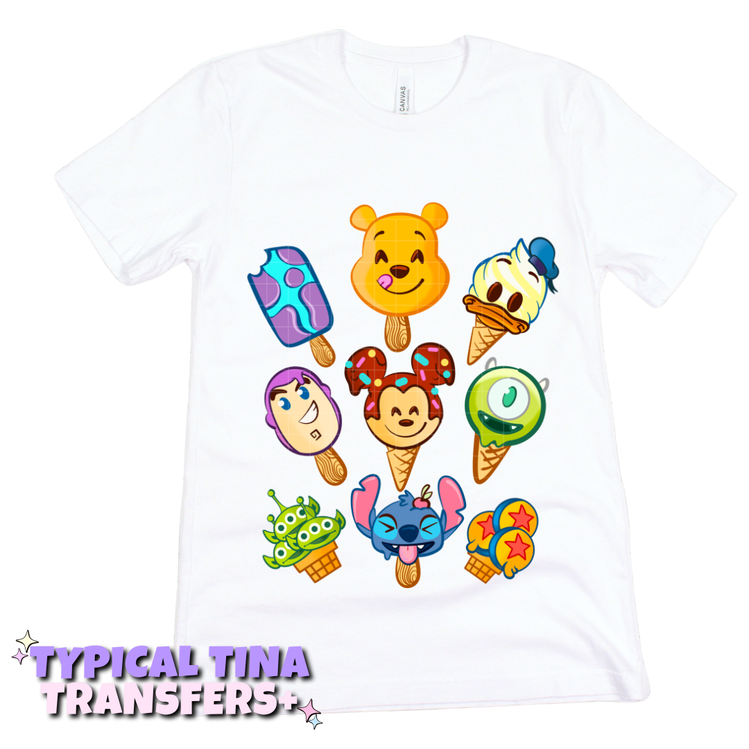 Summer Friends Popsicles | DTF Transfers | POD
