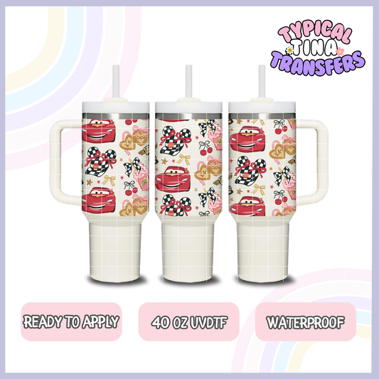 Coquette mcqueen | 40oz UVDTF Wrap | POD