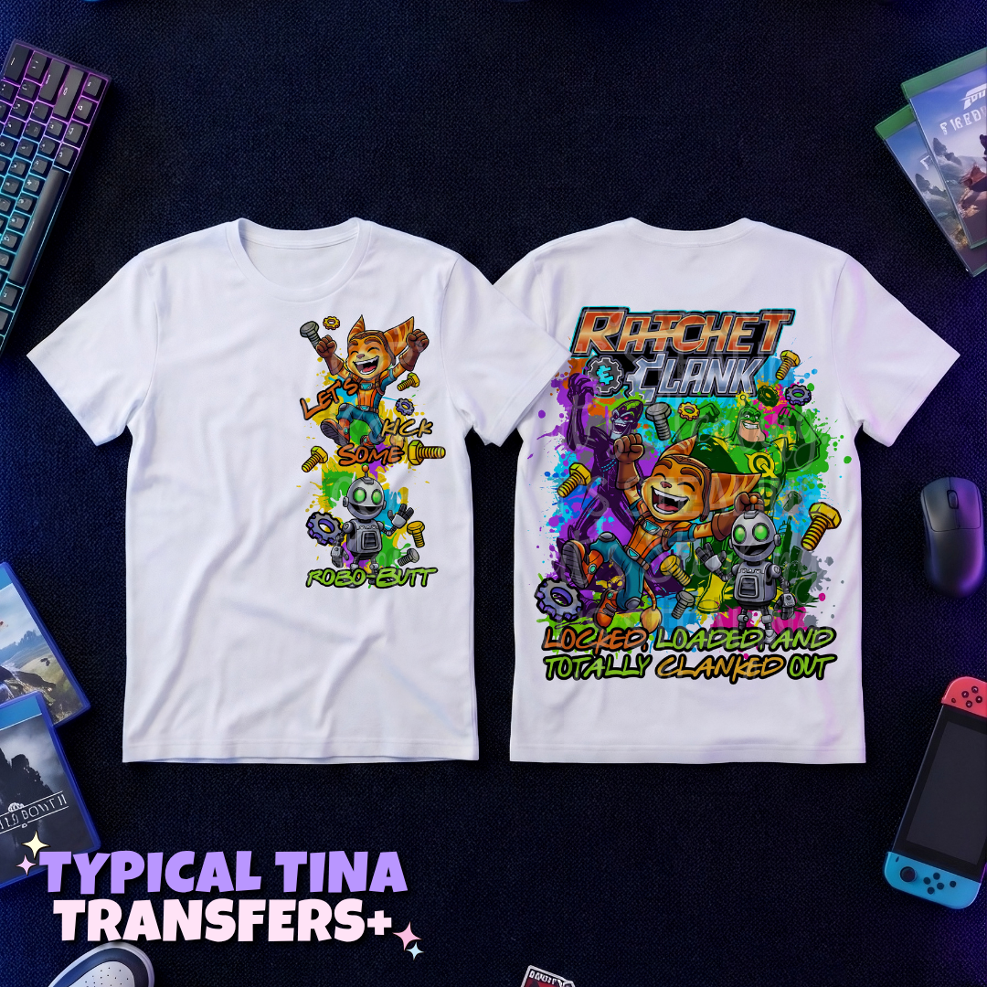 Ratch & Clankk Game | DTF Transfers | POD