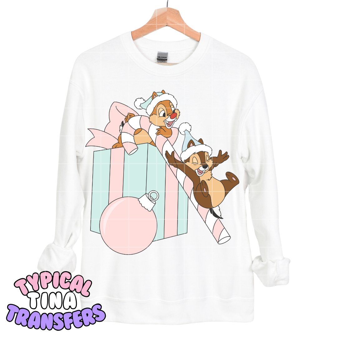 C&D chipmunks giftbox | DTF Transfers | POD