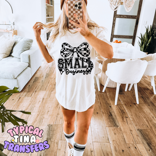 Small Business large bow | DTF Transfer | POD